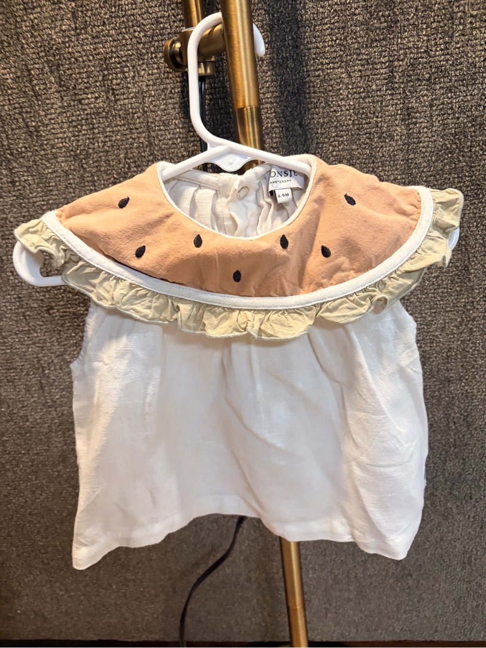 Watermelon Ruffle Collar Baby Set - Picture 2 of 5